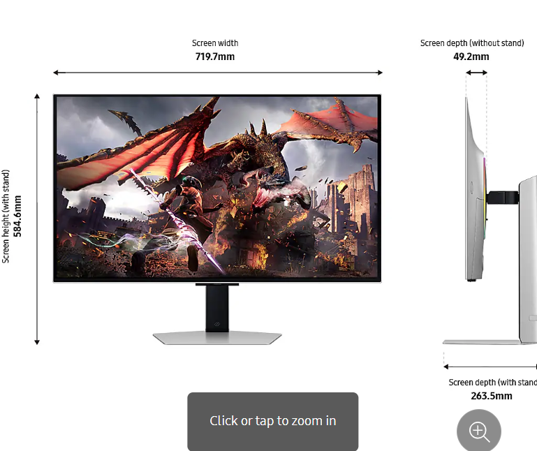 32" G80SD UHD OLED Gaming Monitor with Smart features 240Hefresh Rz Rate - Image 5