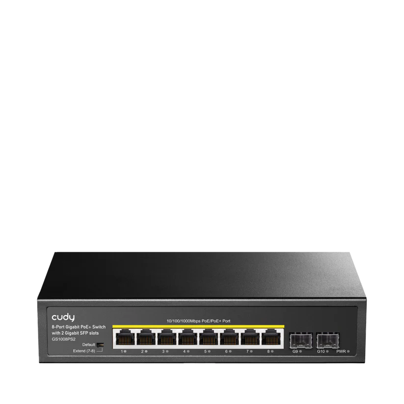 Cudy 8-GbE PoE Switch with 2 Uplink SFP GS1008PS2 - Image 3