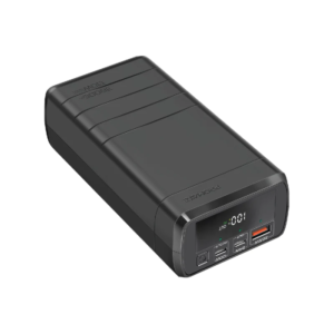Promate PowerMine-130 38000mAh 130W Quick Charging Power Bank Charge laptops, tablets, smartphones or any USB-C charging, Circuits Protect, Black