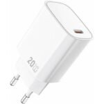 WIWU Wi-G007 20W Essen Series GaN Fast Charger USB-C Wall Adapter White - 18 Month Warranty