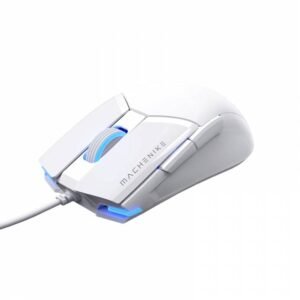 Machenike M7 Pro Wired Gaming Mouse, High-Precision Sensor, Lightweight Design - White