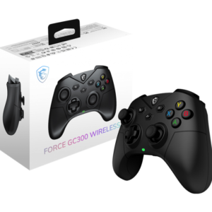MSI Force GC300 W Gaming Wireless & Bluetooth Rechargeable Dual Vibration Dynamice Haptic Feedback 2-level Hall Effect Triggers, 2 Ergonomic Rear Buttons  Gaming Controller for PC & Android