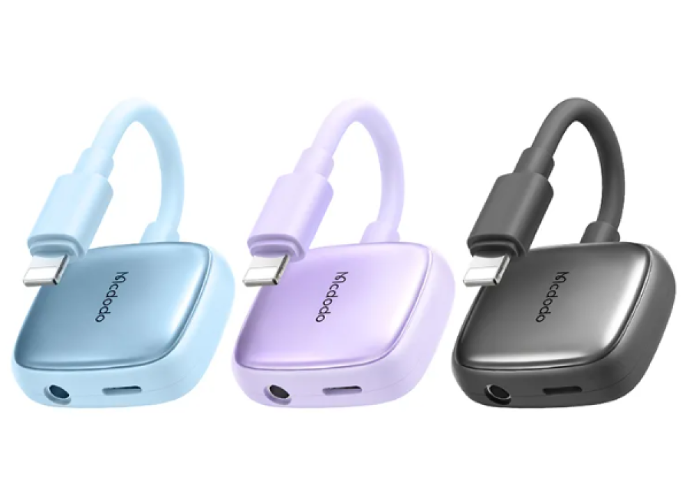 Mcdodo Lightning to 3.5mm Audio Cable+Audio Charger Splitter,2 in 1 iPhone Headphone Digital Audio Adapter Aux Adapter for iPhone