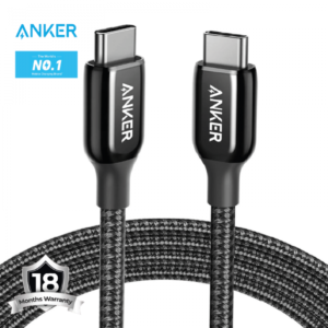 Anker New Nylon Usb-C To Usb-C 2.0 Cable 6Ft Black - 18 Month Warranty
