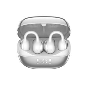 WiWU Ai302 Multilingual Real-time Translation Wireless Earbuds, IPX4, 4-MIC ENC, Type-C Charging Port, 60H Battery Life , Silver - 18 Monthly Warranty - 18 Monthly Warranty