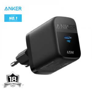 Anker 313 A2643G11 Ace 2 Wall Charger Type-C 45W Fast Charging - Black  / 18 Months Warranty