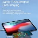 WiWU Wi-P024 10,000mAh Magnetic Wireless Charging Power Bank 20W with Cable White - Image 2