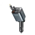 JOYROOM JR-CCL05 50W 4-in-1 Retractable Cable Car Charger Safer & Tider Fast Charging - 18 Months Warranty