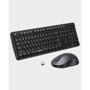 UGREEN MK331 Wireless Keyboard and Mouse Combo | 104 Keys Keyboard | Cordless | Full Size | USB Type A Receiver US/AR Layout  - Black