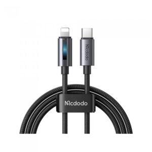 MCDODO USB-C to Lighting Cable with Breathing Light PD Fast Charging With 3A Current & Max.36w Charging and data sync - 18 Months Warranty