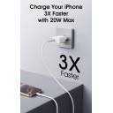 WIWU Wi-G007 20W Essen Series GaN Fast Charger USB-C Wall Adapter White - 18 Month Warranty - Image 3