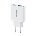 JOYROOM JR-TCF14 Fast Charger 20W Charging, 2 Port USB-A USB-C, Super Slim Charger - White - Image 3