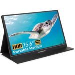 HUMANCENTRIC USB-C Ultra Slim Lightweight External & Portable Monitor 15.6" FHD IPS HDR w/ Mini HDMI Port, Dual Speakers, 3.5mm Audio Jack, Dual Orientation Support