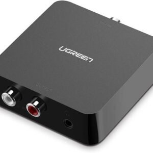 UGREEN 30523 Black Digital Coaxial Toslink to Aanlog Audio AUX 3.5mm Jack Converter 5V usb cable Without power adapter