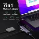 UGREEN USB-C Hub, 7-in-1, Input(1X USB-C),Output (HDMI) Multiport Adapter with 100W PD, (2 USB-C ) USB 3.2 and SD/TF Card Reader 104 mb/s Support HD Display For Windows/MacOS,100W Power,CM511/45521 - Image 4