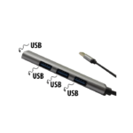 High Speed USB 3.0 4-Port Hub Slim