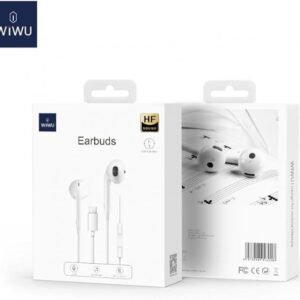 WIWU EB303 Earphone Type C Connector White|18 Months Warranty