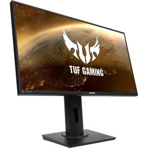 ASUS TUF Gaming VG259QM 24.5” Monitor, 1080P Full HD, 1ms (GTG) IPS, 280Hz, HDR10 G-SYNC Compatible,With Speakers