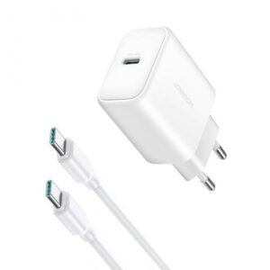 JOYROOM JR-TCF24 Fast & Reliable 30W Charging for All Your Devices With 1m USB-C to USB-C Cable, PD & QC3.0 Protocol Support - 18 Months Warranty