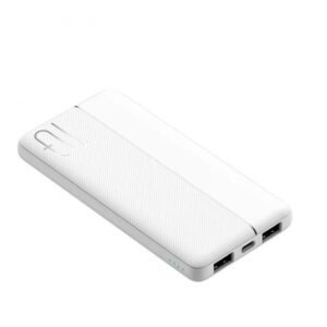 WIWU Power Bank Wi-P032 10000 mAh Dual USB Ports and a Type-C Output White - 18 Month Warranty