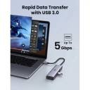UGREEN USB-C Hub, 7-in-1, Input(1X USB-C),Output (HDMI) Multiport Adapter with 100W PD, (2 USB-C ) USB 3.2 and SD/TF Card Reader 104 mb/s Support HD Display For Windows/MacOS,100W Power,CM511/45521 - Image 5