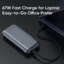 mcdodo Portable Charger 20000mAh Power Bank,3 Output 65W Fast Charging Bank Equipped with Light Interactive Charging Display Compatible with MacBook Pro - Image 2