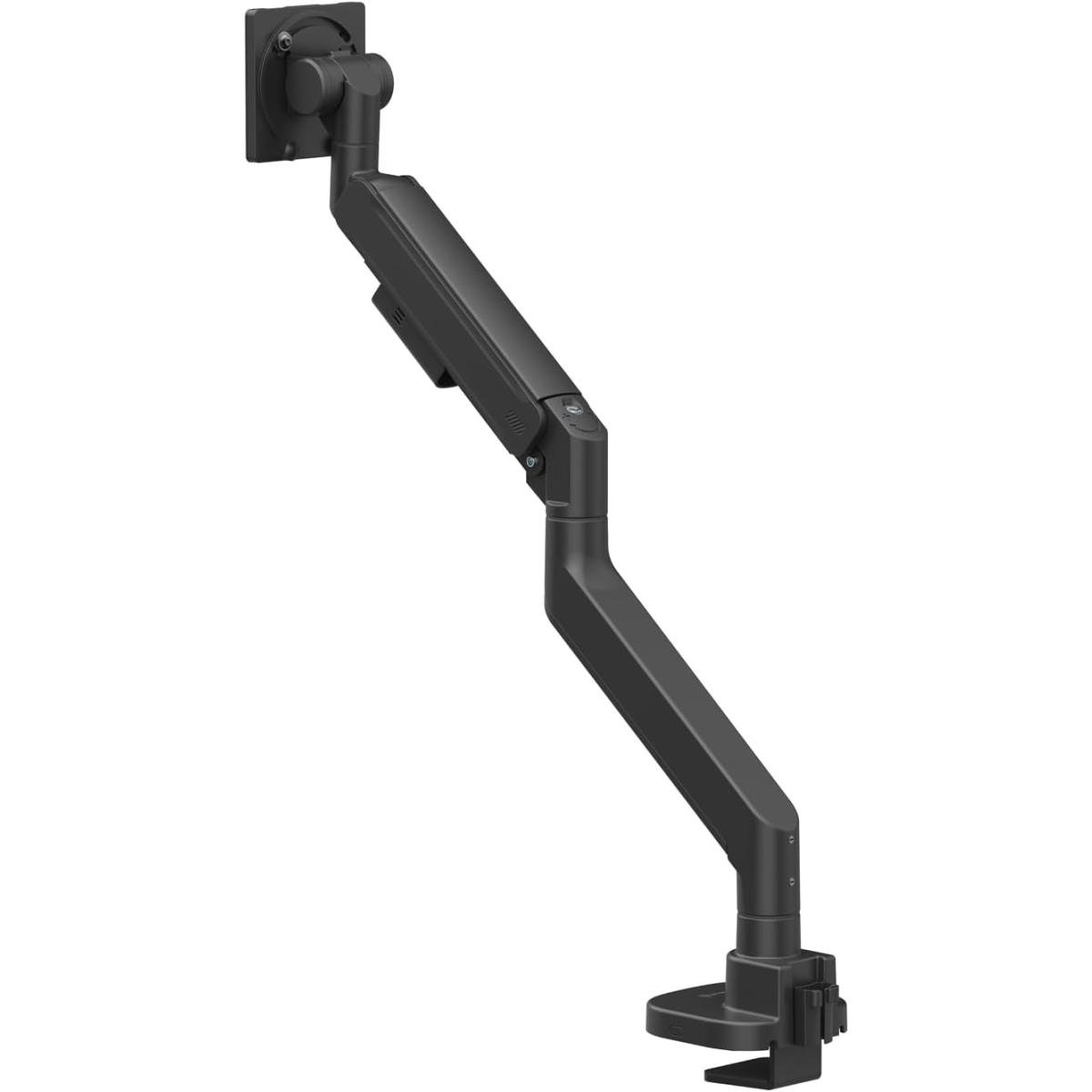 SilverStone ARM15B (Black) Single Monitor Arm w/ Heavy-Duty Gas Spring Design & Versatile Adjustability, For Monitors Up To 57" Size & 27kg Weight, VESA Mounting Interface Standard (MIS), 100mm x 100mm / 75mm x 75 mm Mounting Hole