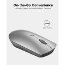 Lenovo 600 Bluetooth Silent Mouse, Blue Optical Sensor, Adjustable DPI, 4 Button, Microsoft Swift Pair, Windows, Chrome, GY50X88832, Gray - Image 3