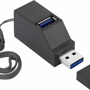 USB Port Splitter,3 Port USB 2.0 hub DockMini USB Hub, 3 Port 3.0 USB Hub High Speed Splitter Plug and Play, USB Splitter Adapter Portable for PC, Laptop - Black
