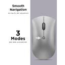 Lenovo 600 Bluetooth Silent Mouse, Blue Optical Sensor, Adjustable DPI, 4 Button, Microsoft Swift Pair, Windows, Chrome, GY50X88832, Gray - Image 4