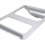 Laptop Holder, Aluminum Alloy Practical Portable Foldable Desktop PC Stand with Cables Storage Hole for Desktop Laptop