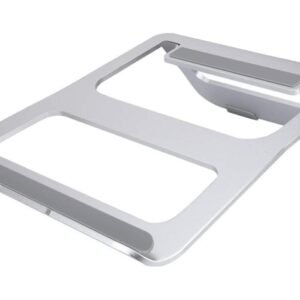 Laptop Holder, Aluminum Alloy Practical Portable Foldable Desktop PC Stand with Cables Storage Hole for Desktop Laptop