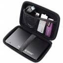 Pouch 2.5" External Hard Drive Case Semi Hard Shell - Zig Zag Navy Blue - Image 2