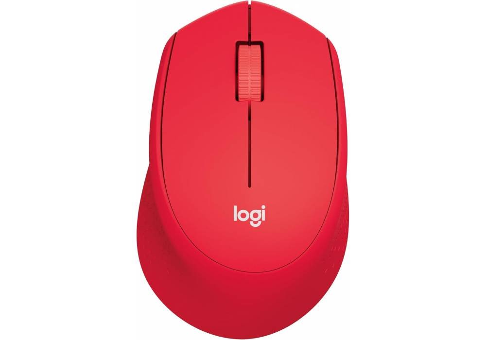 Logitech M330 Silent Mouse, Wireless, (Red)