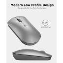 Lenovo 600 Bluetooth Silent Mouse, Blue Optical Sensor, Adjustable DPI, 4 Button, Microsoft Swift Pair, Windows, Chrome, GY50X88832, Gray - Image 5