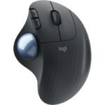 Logitech ERGO M575 Wireless Trackball Mouse - Easy thumb control, precision and smooth tracking, ergonomic comfort design, with Bluetooth and USB capabilities - Graphite