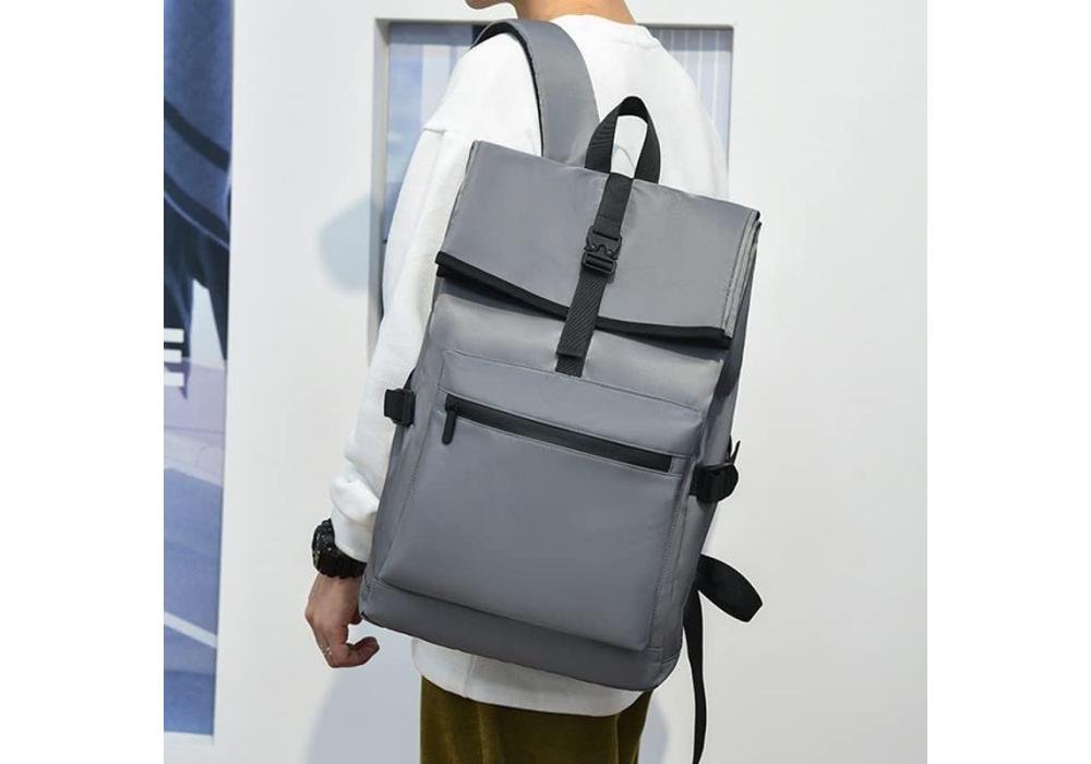 Multifunctional Business Backpack Laptop 17 Inch (43cm), Casual Waterproof Backpack Great for Urban Backpacks, for Travel Hiking Daily Life, Classic British Retro Plaid Design - Gray