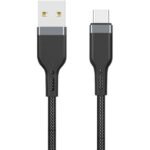 WIWU PT02 Platinum Fast Charging and Transmission Data Cable USB to USB-C 1.2M - Black