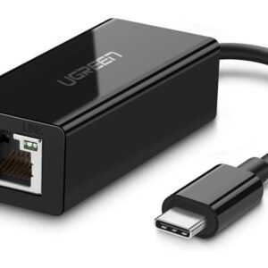 UGREEN USB Type C to 10/100/1000M Ethernet Adapter, Black