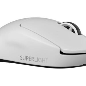 Logitech G PRO X SUPERLIGHT 2 Wireless Gaming Mouse, 60g Pro-Grade with 5 Programmable Buttons, 44k DPI Sensor, 8kHz Report Rate, USB-C Charging for PC/Mac - White