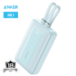 Anker Zolo Power Bank 20000mAh 30W with Built-in USB-C and Lightning Cables A1681 (Black) - 18 Month Warranty