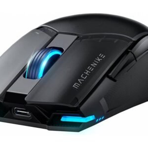 Machenike Wireless Gaming Mouse,26,000 DPI,PAW3395 Sensor,RGB Backlit,Ergonomic Design,6 Programmable Buttons,Long Battery Life,Ultra-Lightweight, Gaming Mice Compatible with PC, Mac - Black