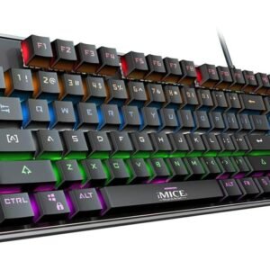 GAMING iMICE MK-X60 Blue Switch, Double Shot Keycap, 87 Keys Layout,  USB Wired Covered with Fabric  Mechanical Keyboard