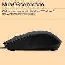 HP 150 Wired Mouse- Elegant Ergonomic Design, 1600 DPI Optical Tracking, USB Plug & Play - Image 2