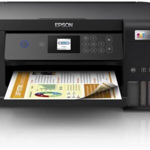 Epson EcoTank L4260 Home ink tank printer Double sided A4 Color 3 in 1 printer with Wi Fi Direct, Smart Panel Connectivity and LCD screen, Black, Compact