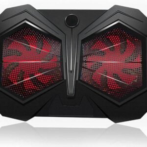 YL-017 Gaming Laptop Cooling Pad Stand, 2x Large LED Fans, RGB Side Lights, 2 x USB Ports, For 12 to17" Laptops