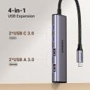 UGREEN Aluminium USB C Hub, 4 Ports USB C with 2 USB C & 2 USB 3.0, USB-C Multiport Splitter with 5Gbps for PC Laptop MacBook Pro/Air iMac iPad Pro Surface, iPhone 15/15 Pro - Image 3