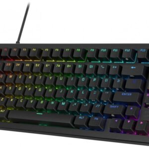 HyperX Alloy Rise 75 – Hot-Swappable 75% Mechanical Gaming Keyboard, PC, Ambient Light Sensor, Gasket Mounted, Linear Switches