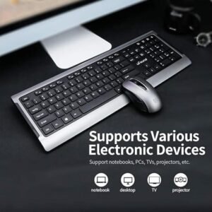 FAMOR CS100 Wireless Keyboard and Mouse Combo - Arabic / English