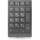 Lenovo Go Wireless Numeric Keypad ultra slim profile at 13 mm Rechargeable , up to 3 months use in single charge Supports Lenovo Unified Pairing Receiver - Storm Grey - Image 4